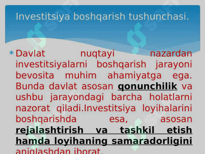 INVESTITSIYA FAOLIYATINI BOSHQARISH 2