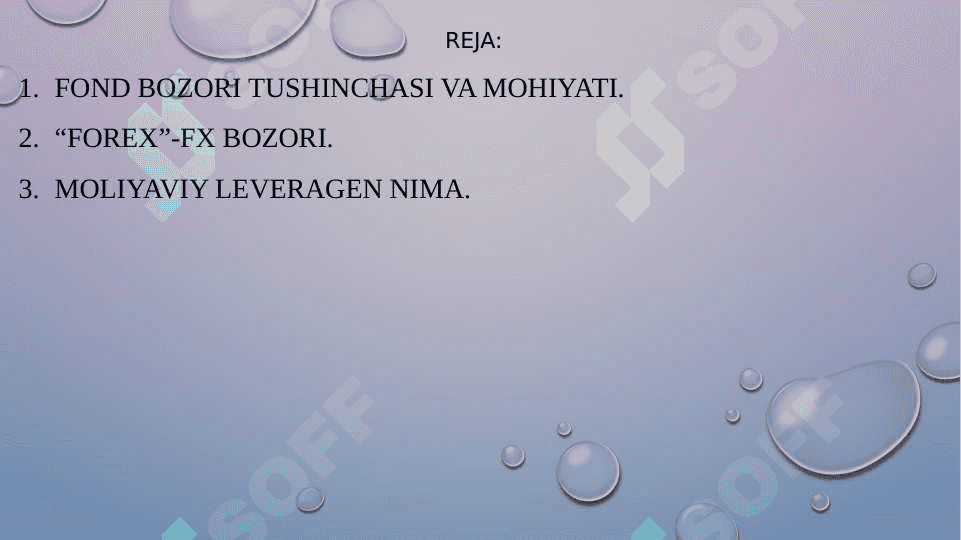 Global fond bozorlari 2