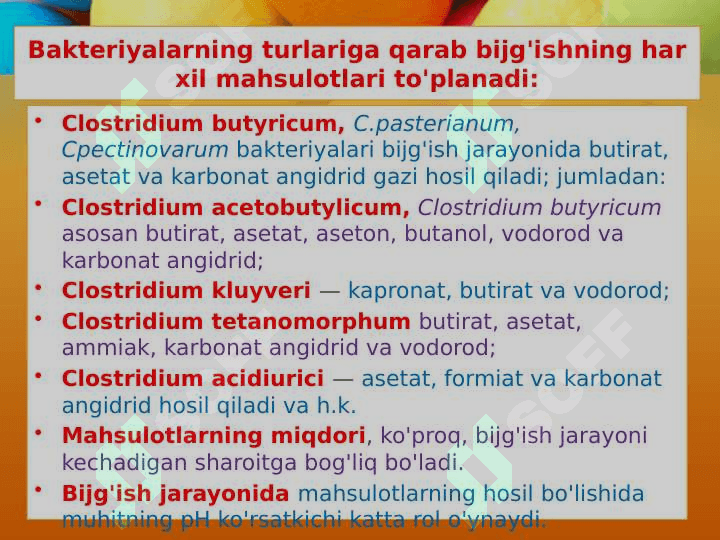 Bijg’ishning JARAYONLARI 6