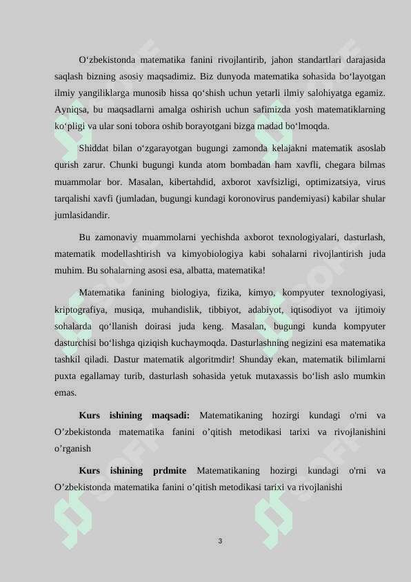 Matematikaning hozirgi kundagi o'rni 3