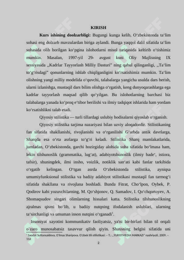 Matnni stilistik va pragmatik tahlil etish 2