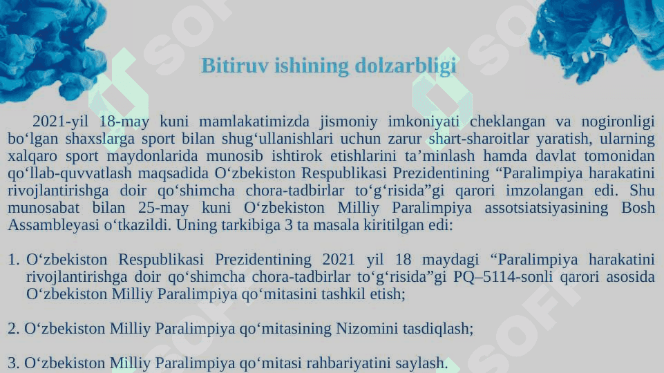 Sportchining tibbiy holatini monitoring qilish 2