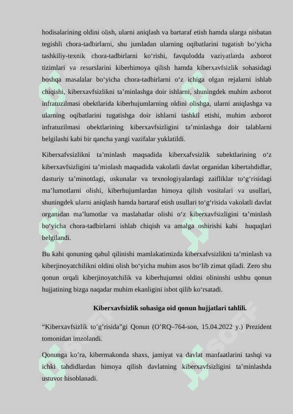 Kiberxavfsizlik sohasiga oid qonun hujjatlari tahlili 6
