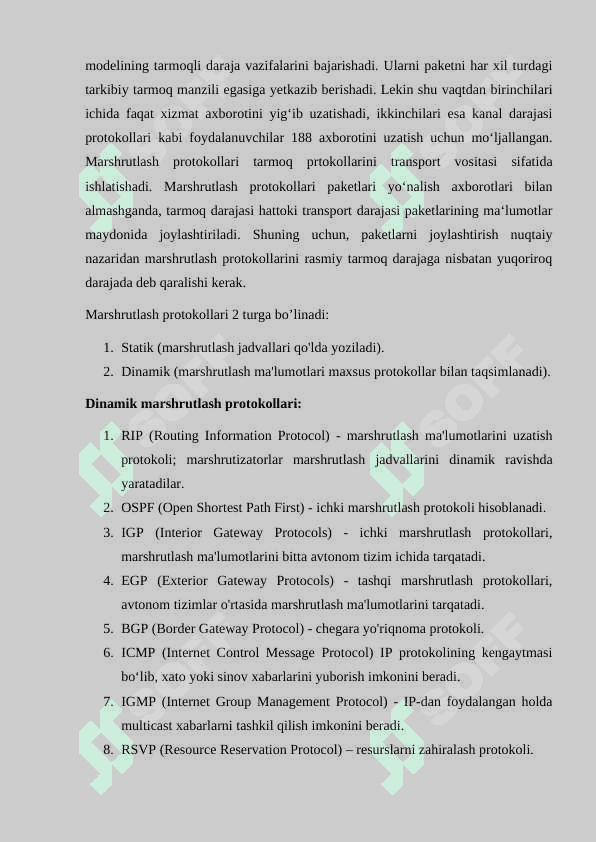 Marshrutlash protokollari:BGP 4