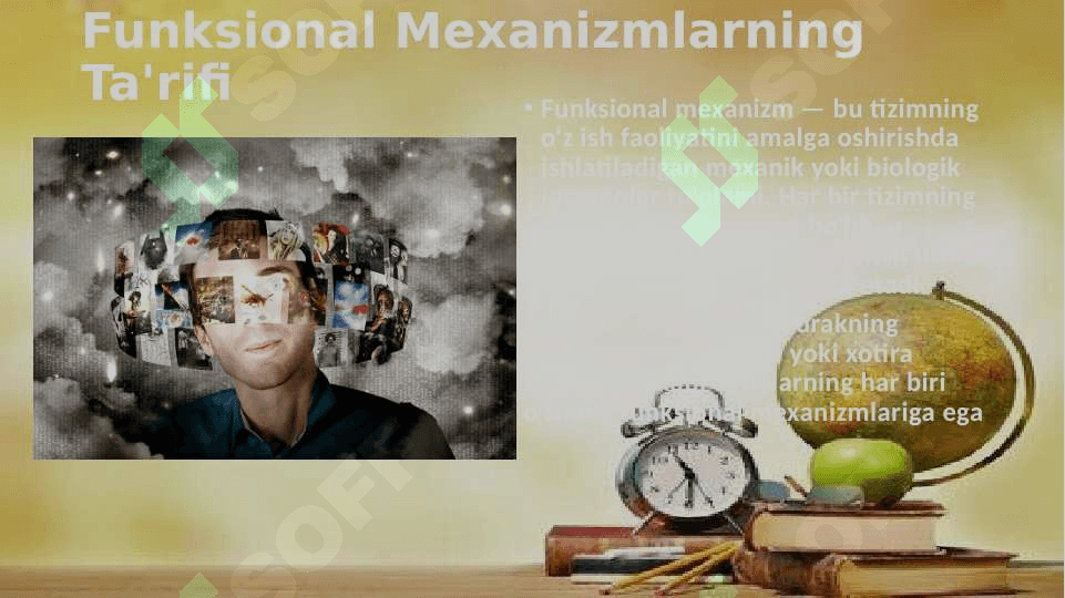 Funksional Mexanizmlar va xotira 3