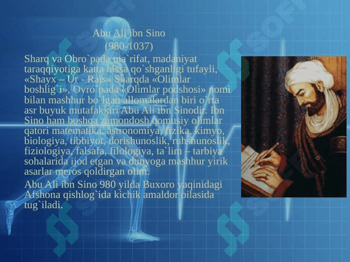 ABU ALI IBN SINO ILMIY  ME'ROSI 2