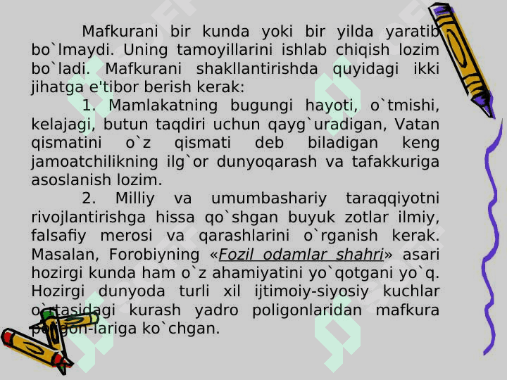 Aholining turli qatlamlarini g’oyaviy qurollantirish omillari 3