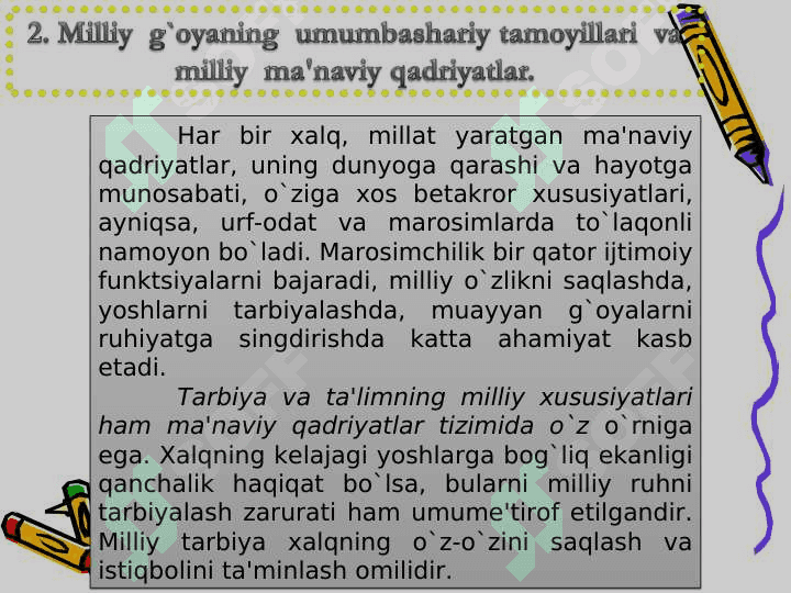 Aholining turli qatlamlarini g’oyaviy qurollantirish omillari 8