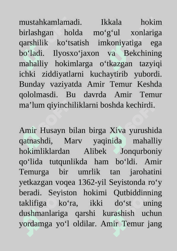 Amir Temur hayoti 8