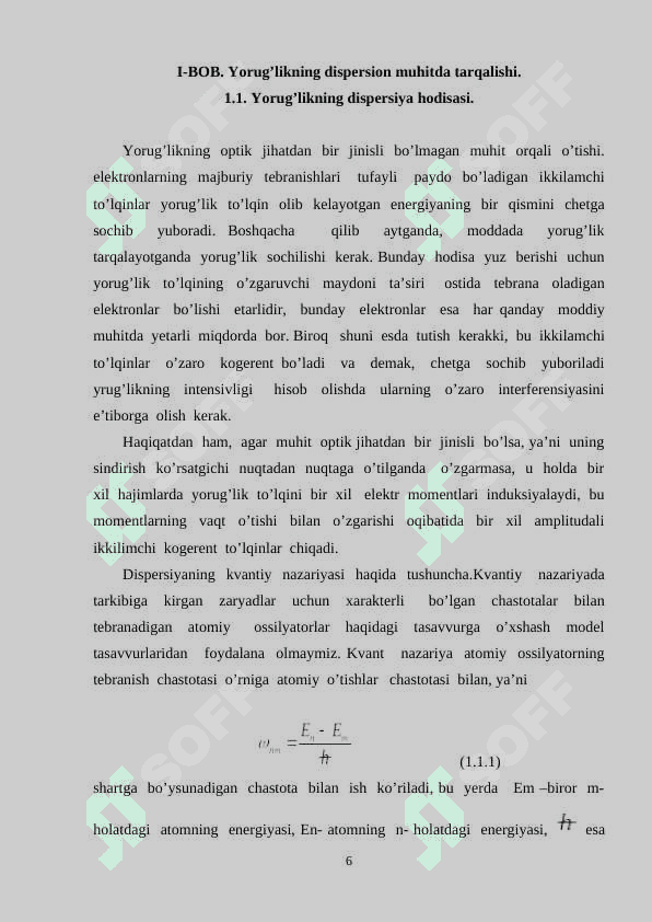 Yorugʻlik dispersiyasi 6