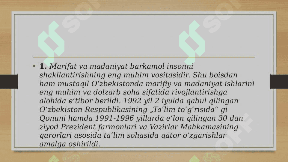 Mustaqillik yillarida ta’lim tizimidagi islohotlar 3
