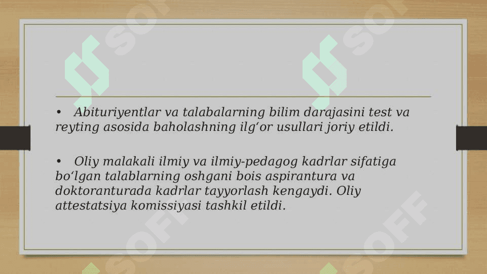 Mustaqillik yillarida ta’lim tizimidagi islohotlar 7