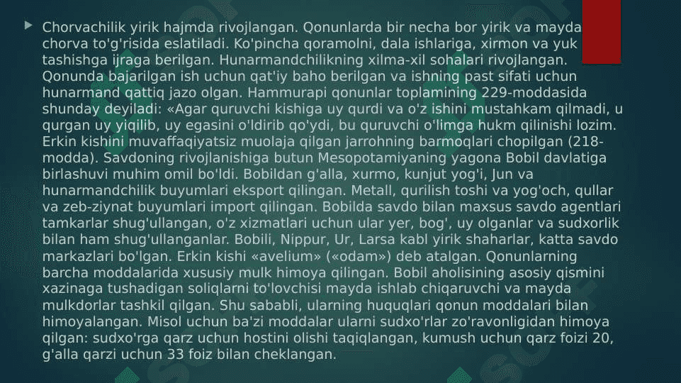 Qadimgi Bobil slayd 6