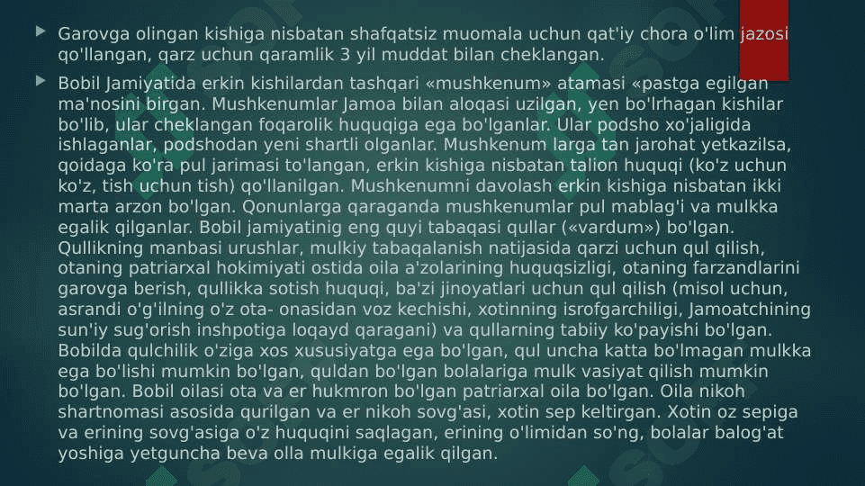 Qadimgi Bobil slayd 7
