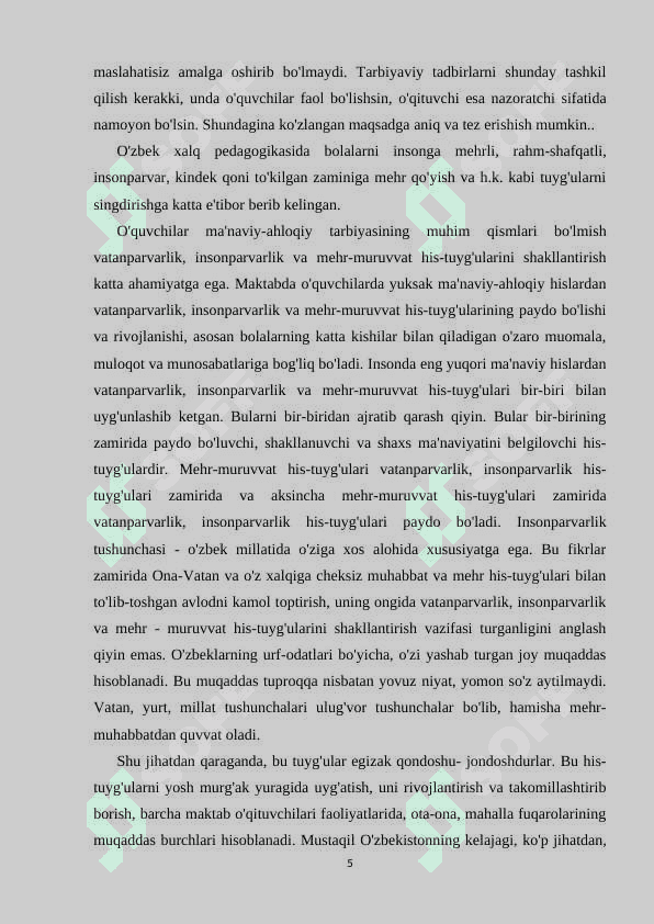 Maktabda maʼnaviy va maʼrifiy ishlarni tashkil qilish 5