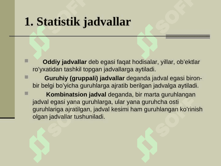 Statistik ma’lumotlarni jadval va grafiklarda tasvirlash 4
