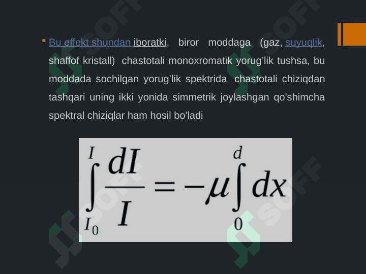 Yorugʻlikning kombinatsion sochilishi 3