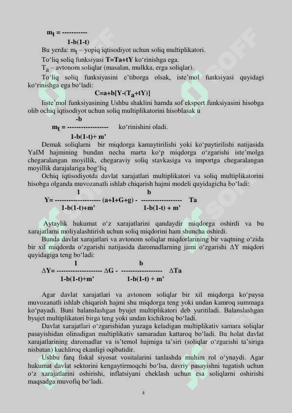 BUDJET- SOLIQ SIYOSATI 4