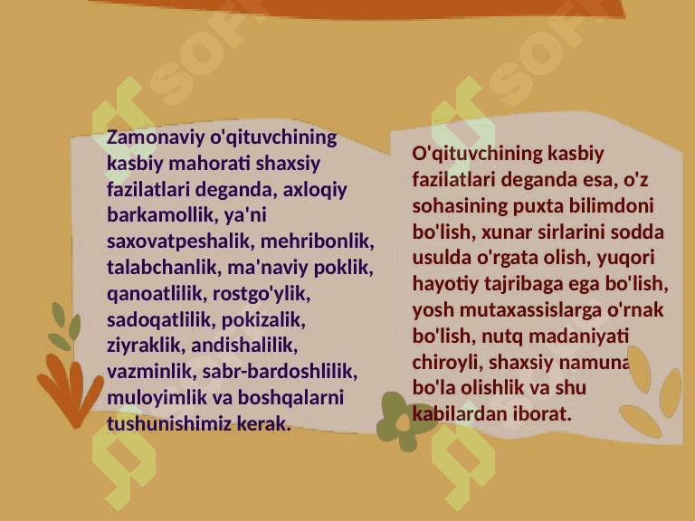 O'qituvchining kasbiy mahorati va Pedagogik Refleksiya 6