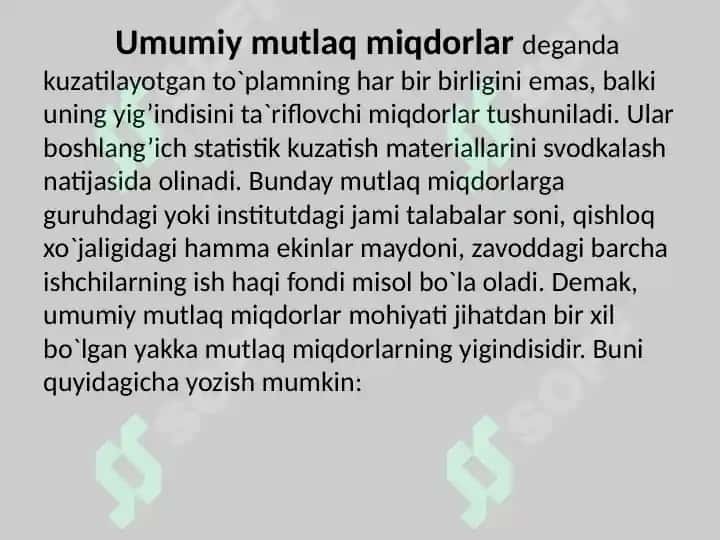 Statistik Ko'rsatkichlar 8