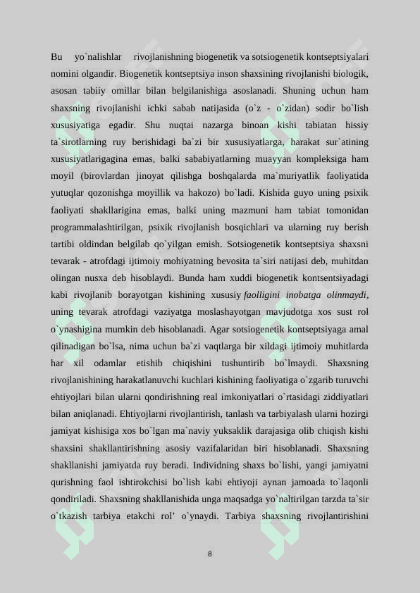 Shaxsga fiziologik yondashish 8