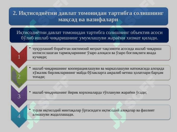 Bozor iqtisodiyotini tartibga solishda davlatning roli 8