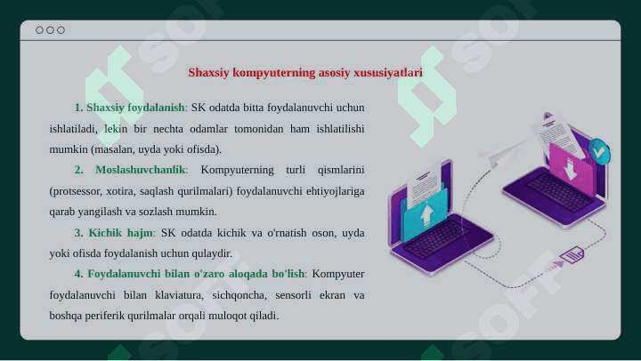 Shaxsiy kompyuter tashkiliy qismlari 4