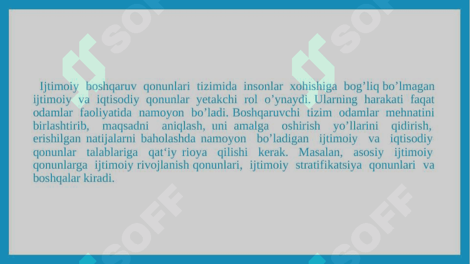 Ijtimoiy menejment qonunlari va tamoyillari 2