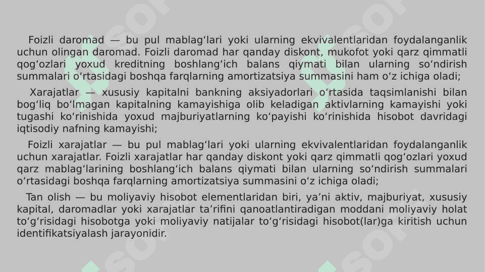 Bank foizlari 6