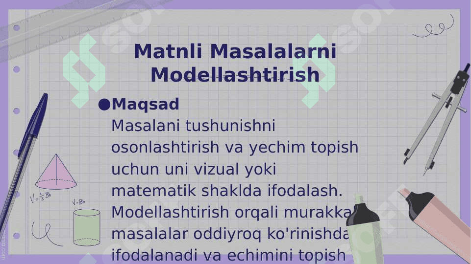 Matnli masalalarni yechish usullari 6