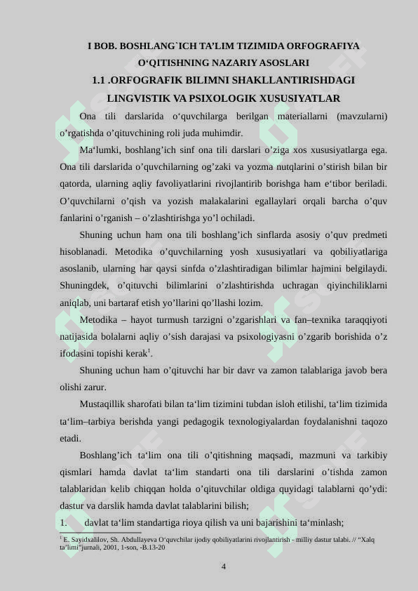 2- SINFDA ORFOGRAFIK MASHQLARNI TAHLIL QILISHNING SAMARALI METODLARI 4