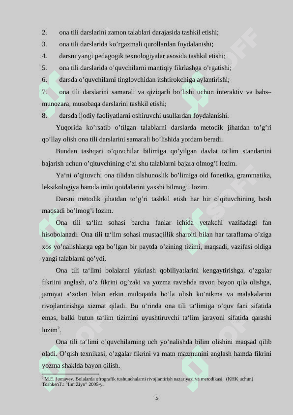 2- SINFDA ORFOGRAFIK MASHQLARNI TAHLIL QILISHNING SAMARALI METODLARI 5