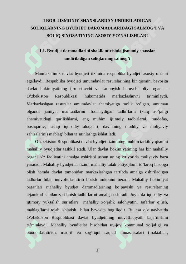 Jismoniy shaxslardan olinadigan soliqlar va ularni takomillashtirish yo'llari. 7