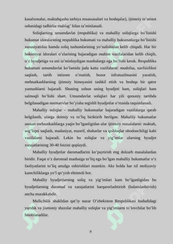 Jismoniy shaxslardan olinadigan soliqlar va ularni takomillashtirish yo'llari. 8
