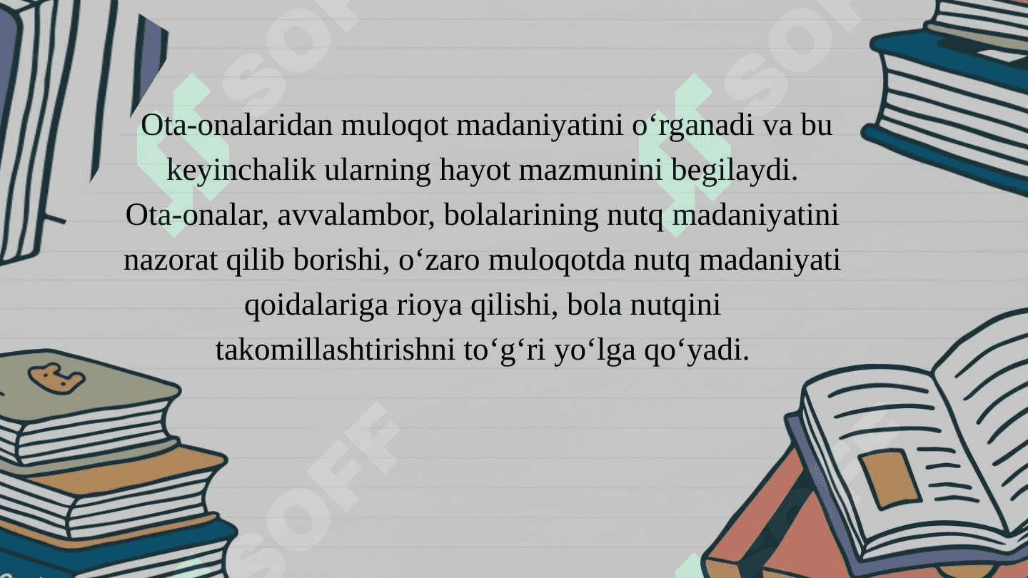 MTTning ota-onalar bilan olib boriladigan ishlari. 8