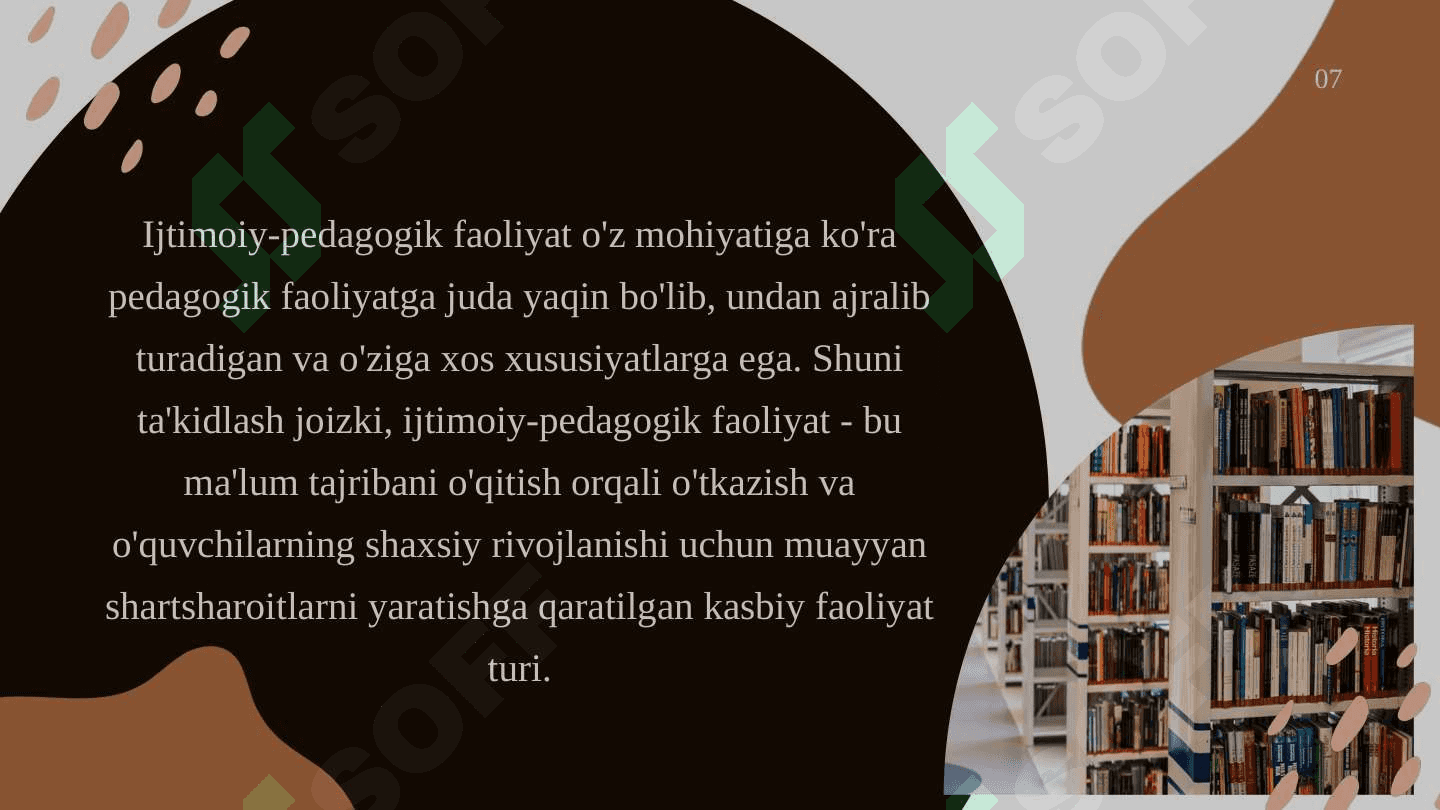 Ijtimoiy pedagogik faoliyat turlarining ahamiyati 8