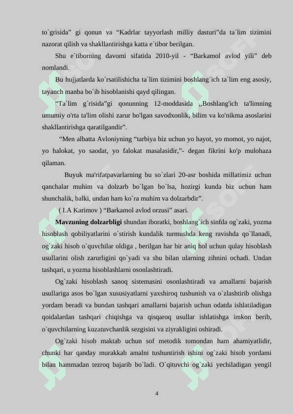 2-SINF O'QUVCHILARIDA OG'ZAKI VA YOZMA HISOBLASHNI SHAKLLANTIRISH 4