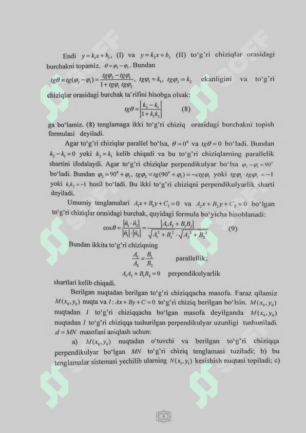 Tekislikda to‘g‘ri chiziqning iqtisodda qo‘llanilishi 5