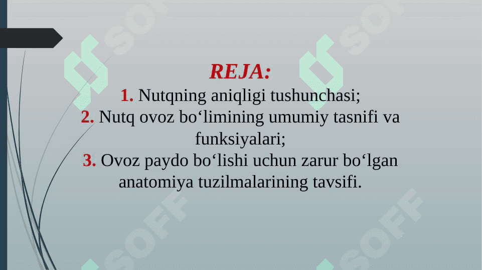 Nutq ovoz bo'limining anotomo-fiziologik faoliyati 2