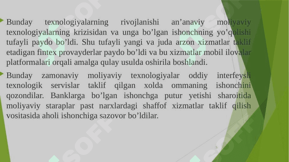 RAQAMLI IQTISODIYOTDA FINTECH MOLIYAVIY TEXNOLOGIYALARI 5