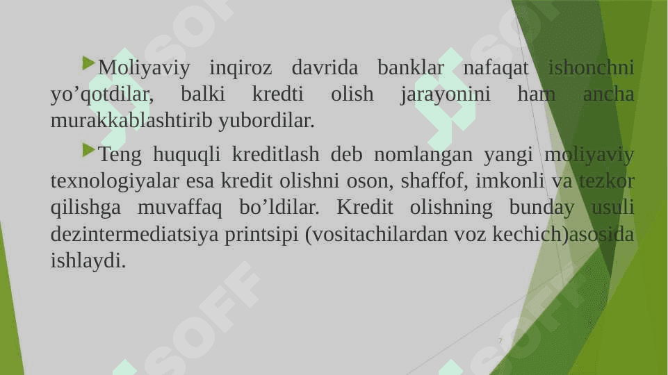 RAQAMLI IQTISODIYOTDA FINTECH MOLIYAVIY TEXNOLOGIYALARI 7