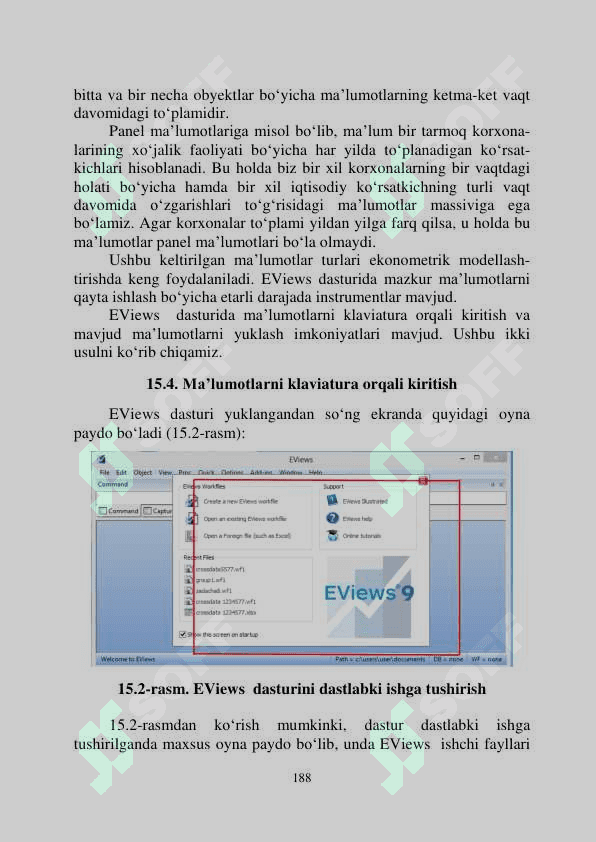 Ekonometrik tadqiqotlarda axborot texnologiyalari 5