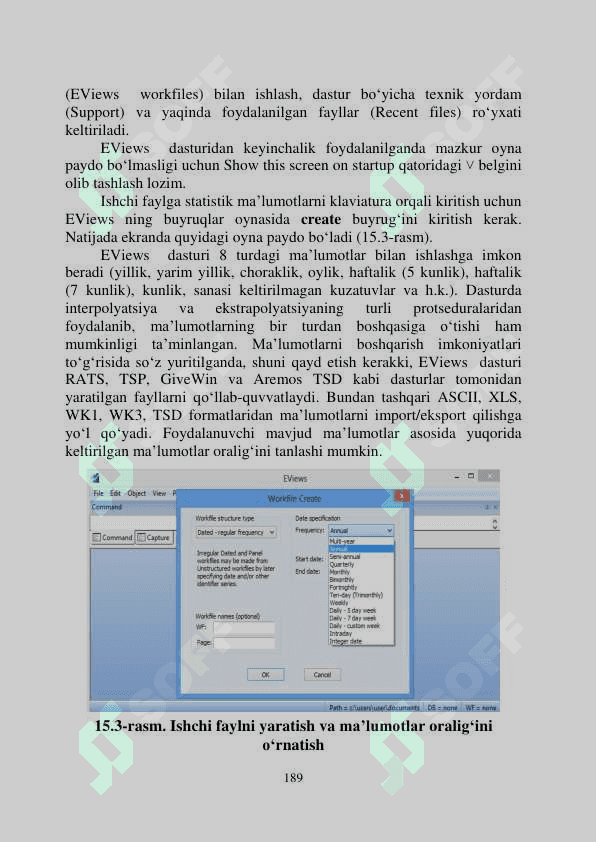 Ekonometrik tadqiqotlarda axborot texnologiyalari 6