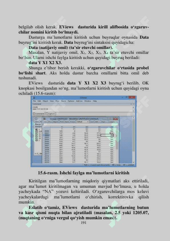 Ekonometrik tadqiqotlarda axborot texnologiyalari 8