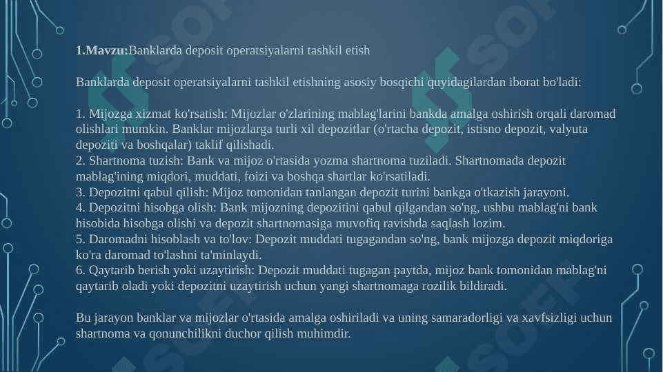 Bankda 5+1 malakaviy amaliyot hisoboti 3