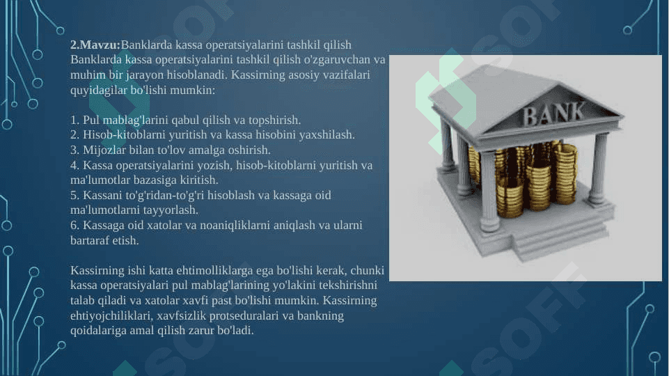 Bankda 5+1 malakaviy amaliyot hisoboti 4