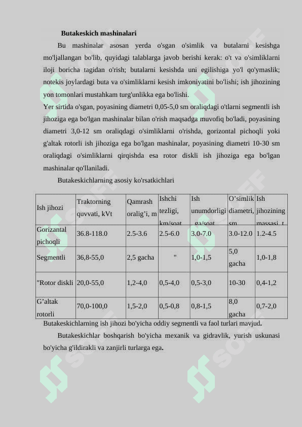 Kundakovlar. Kundakovlarning turlari vazifasi texnik tasnifi. Kundakovlarda ishlash. 2