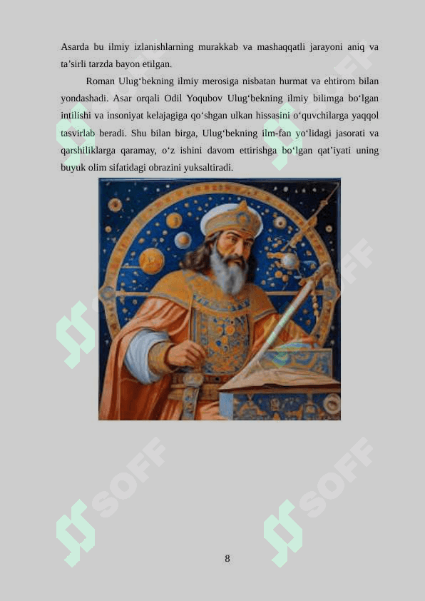 Odil Yoqubov  Ulugʻbek xazinasi romani 8