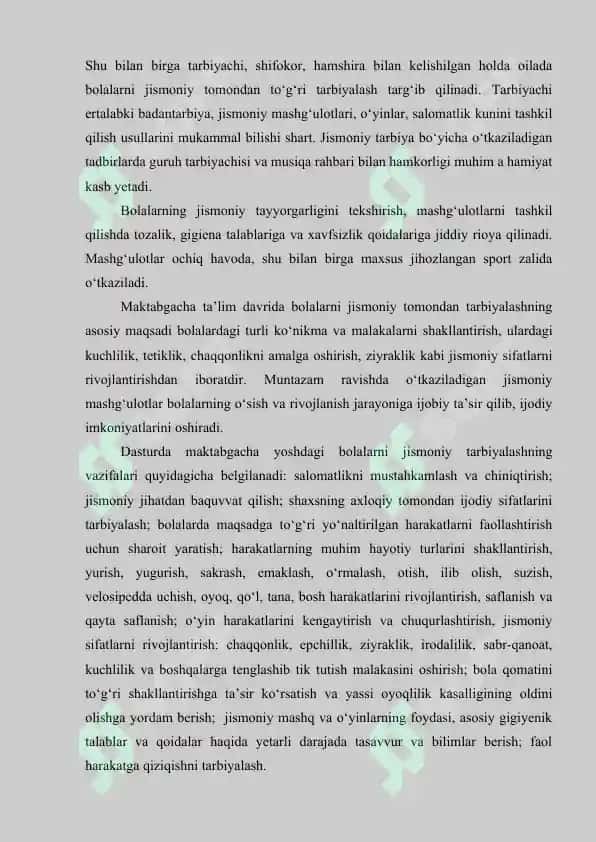 Maktabgacha yoshdagi bolalar uchun asosiy harakatlar 3