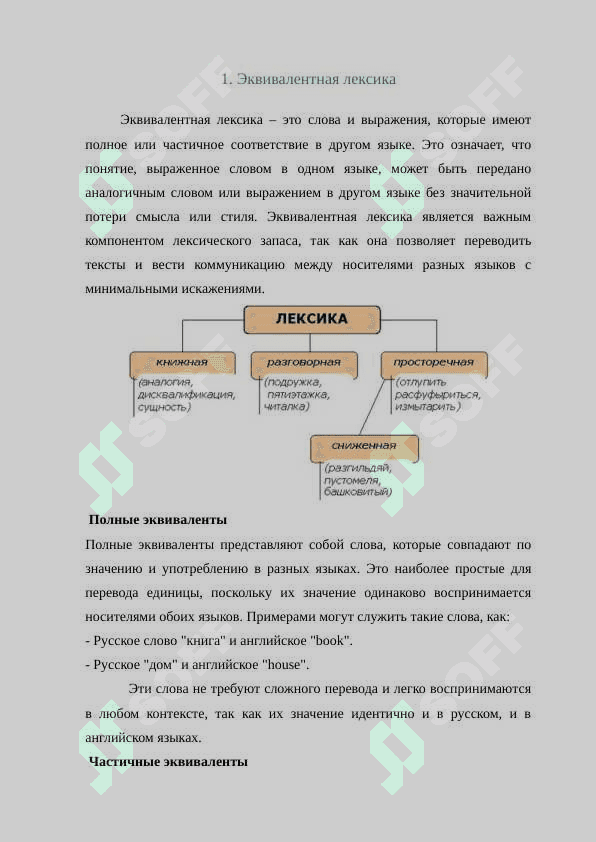 Эквивалентная и безэквивалентная лексика 4